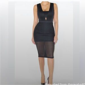 Mustard seed sexy cutout bodycon dress